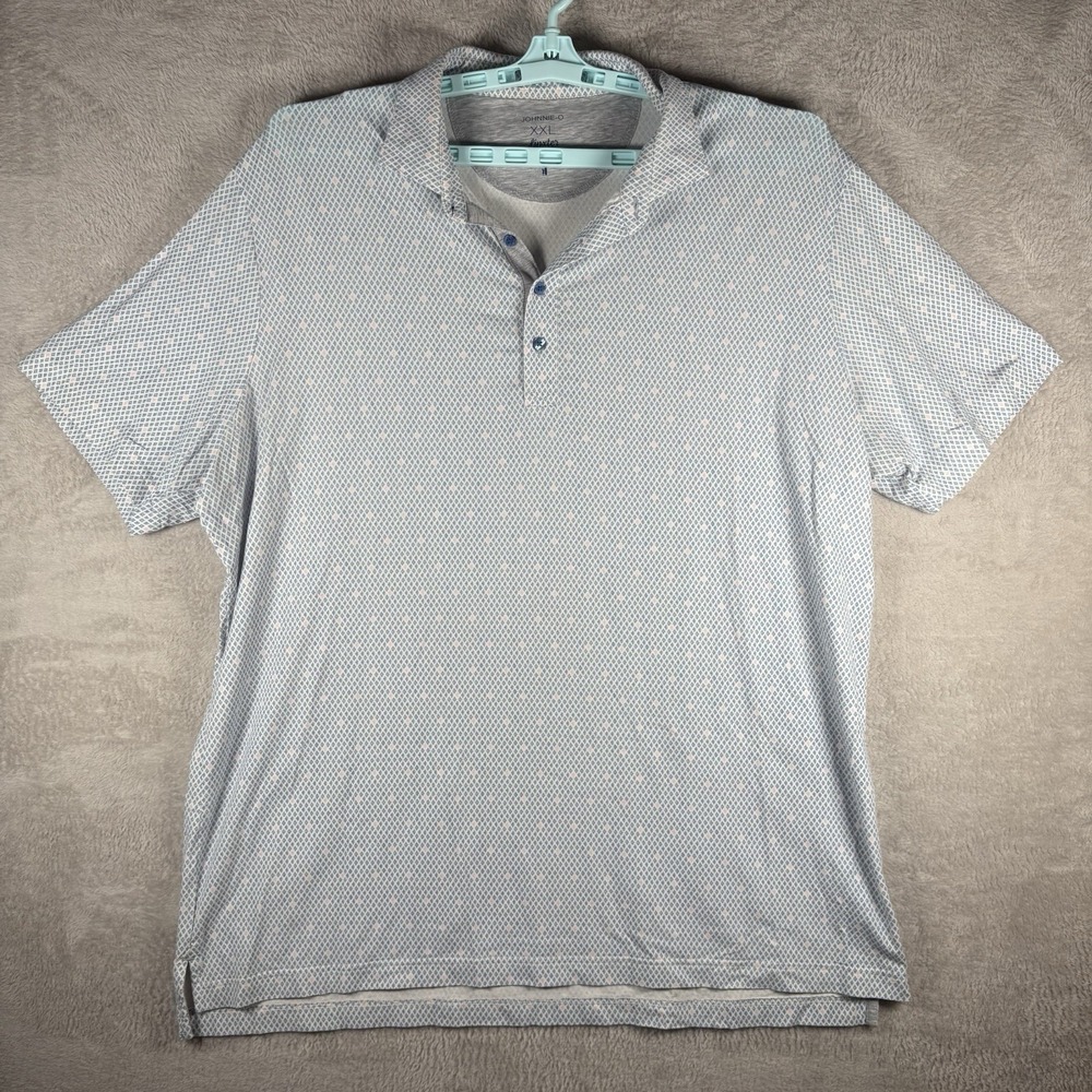 Johnnie-O Vestal Linxster Polo‎ Shirt Mens XXL Golf Performance Stretch Cotton